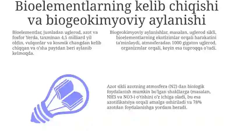 Biogen elementlar kimyosining ekologik jihatlari 3