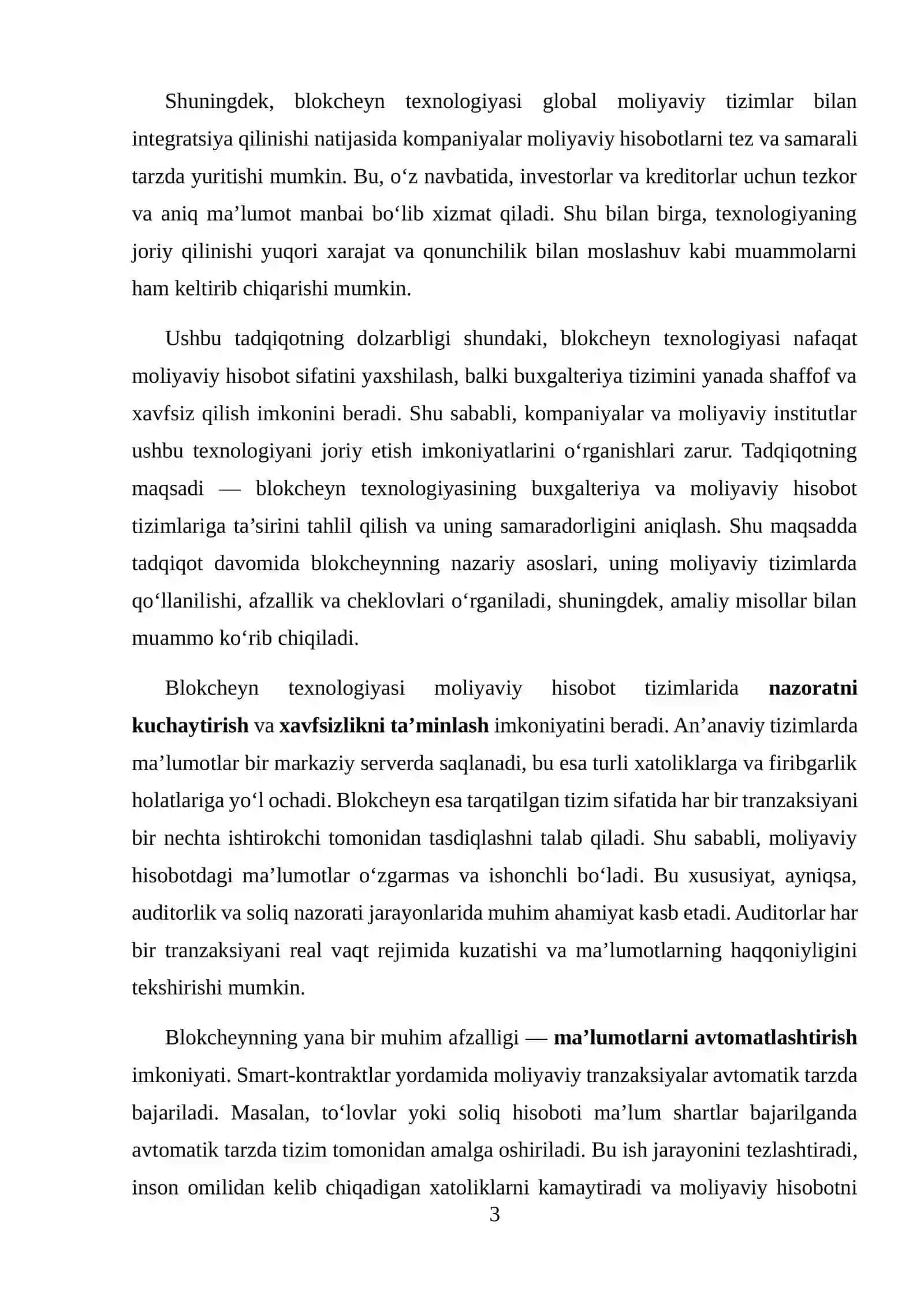 BLOKCHEYN TEXNOLOGIYASINING BUXGALTERIYA VA MOLIYAVIY HISOBOTGA TA'SIRI 3