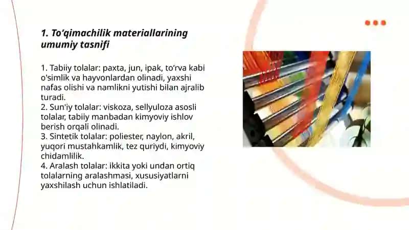 Toʻqimachilik materiallari 3