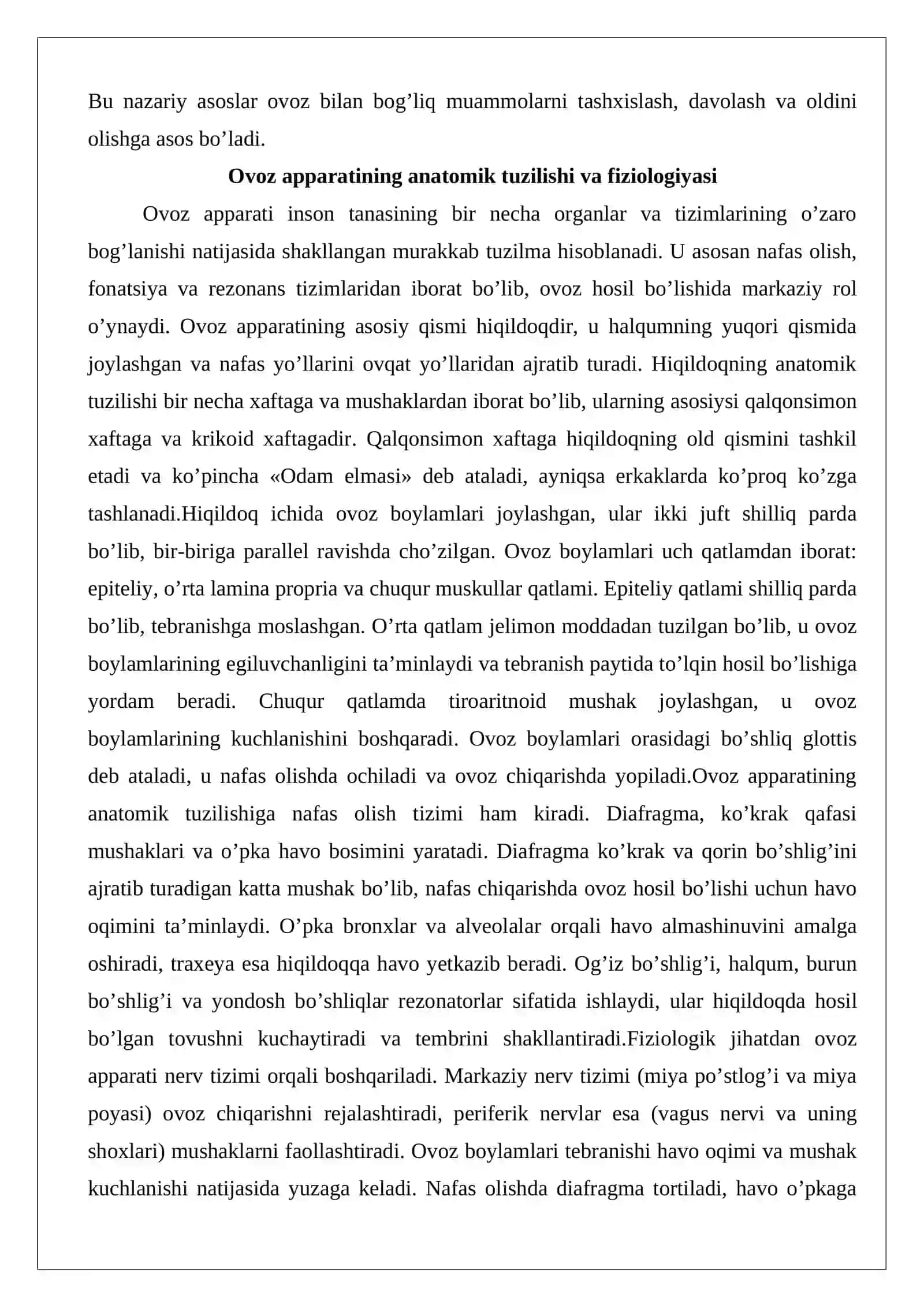 Ovoz buzilishlarini bartaraf etish yo’llari 3