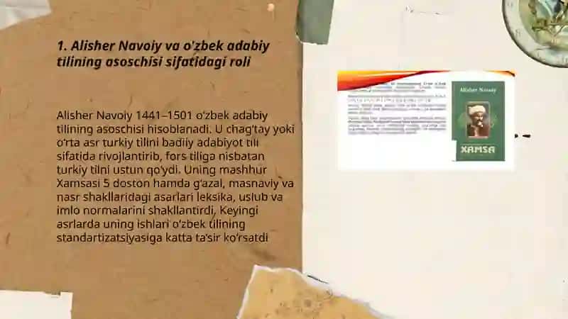 Alisher Navoiy va o'zbek adabiy tilining asoschisi 3