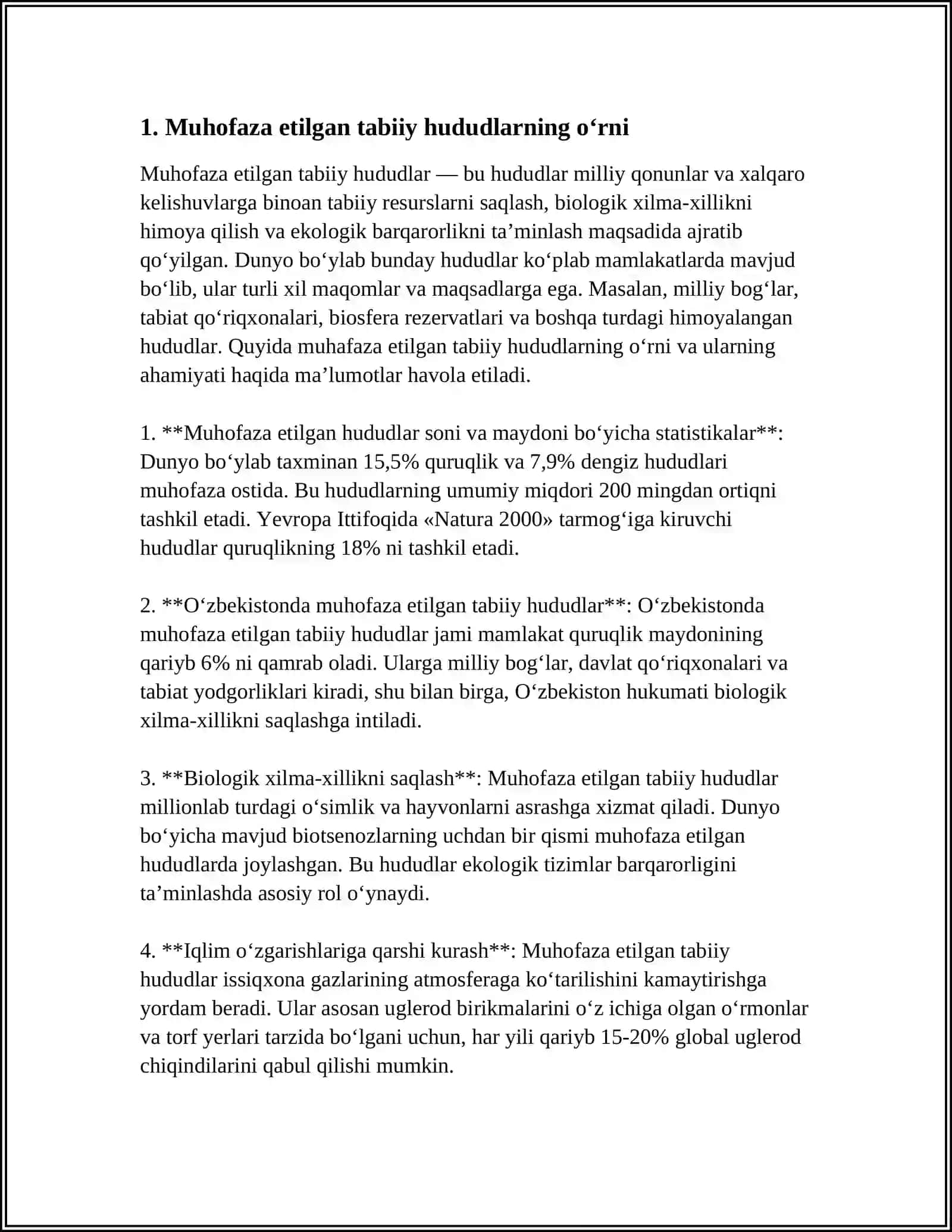 MUHOFAZA ETILGAN TABIIY HUDUDLARNI QONUN BILAN XIMOYALANISHI 3