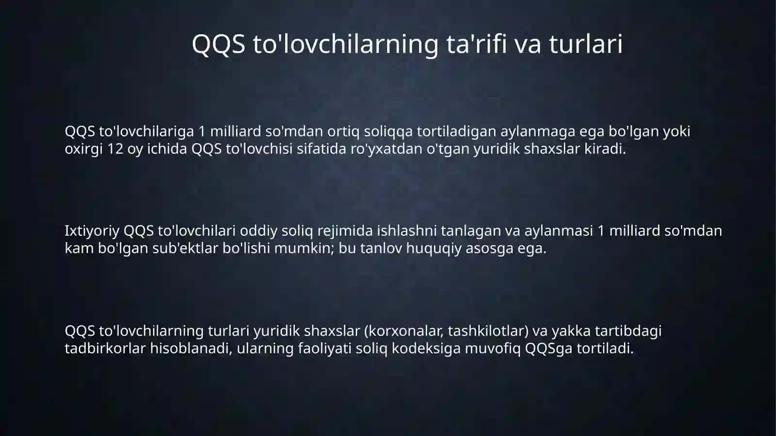 Qo'shilgan qiymat solig'i to'lovchilari, soliq solish obyektiv imtiyozlari 3