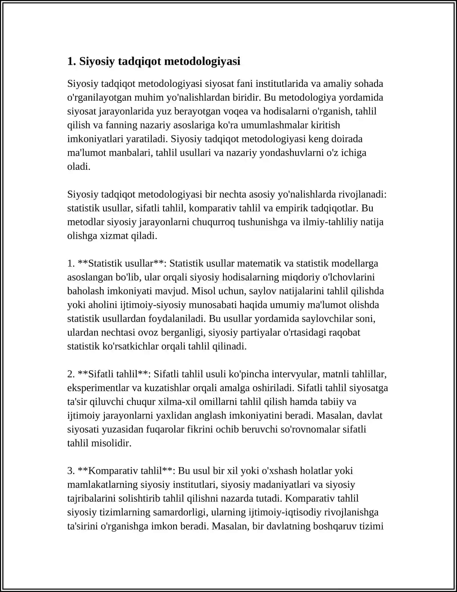AMALIY SIYOSIY TADQIQOTLAR 3