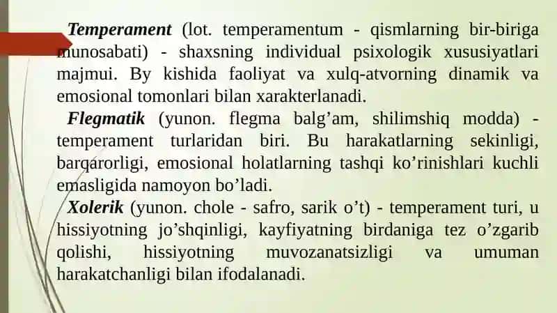 Temperament 3