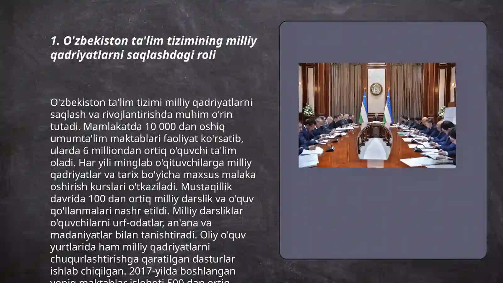 O'zbekiston ta'lim tizimining milliy qadriyatlarni saqlashdagi roli 3