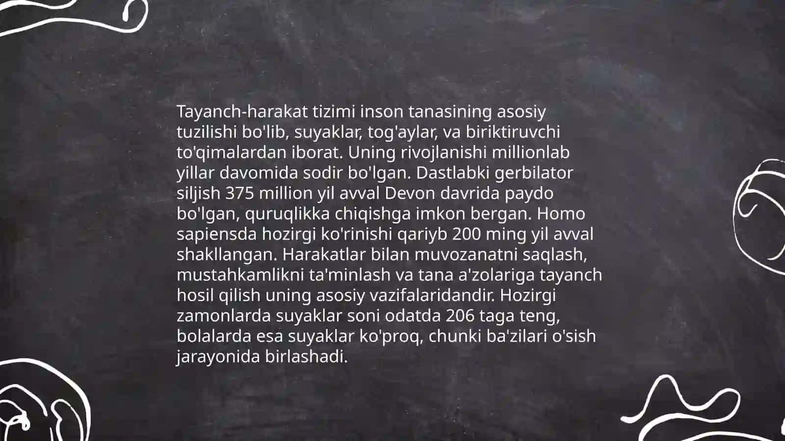 Tayanch harakat tizimi onto filogenezi 3