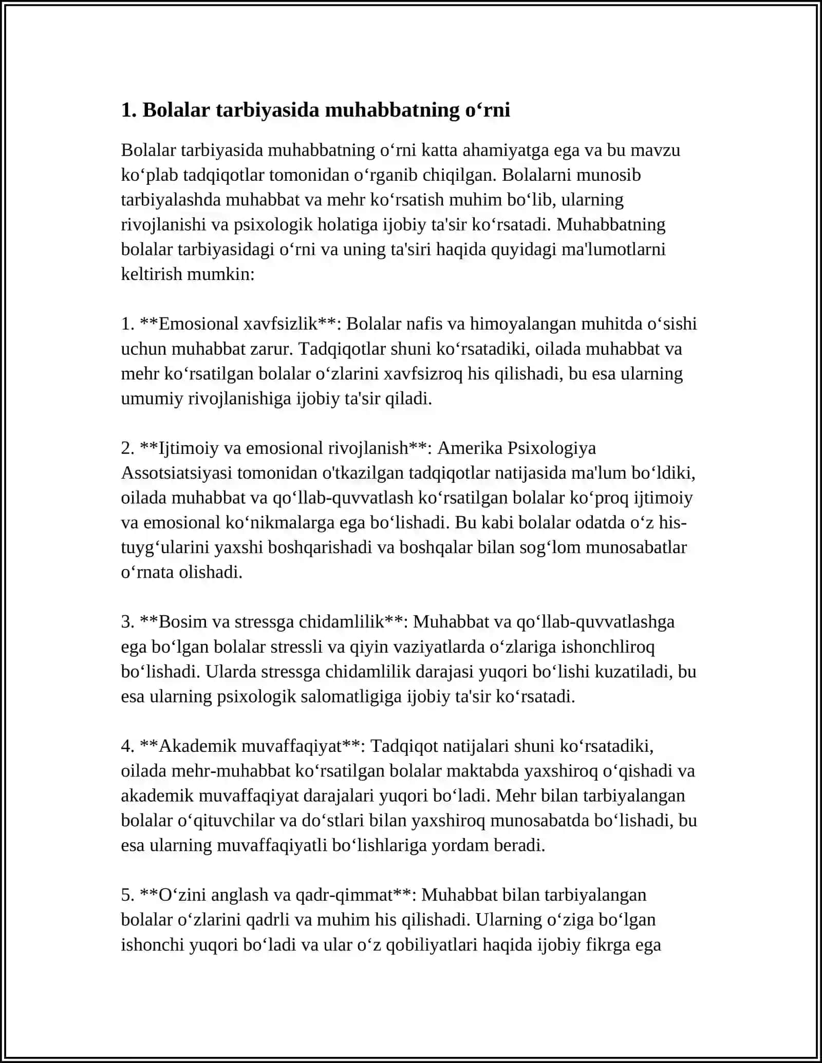 BOLALARNING IJOBIY TARBIYALANISHINING BESHTA ASOSIY USTUNI 3