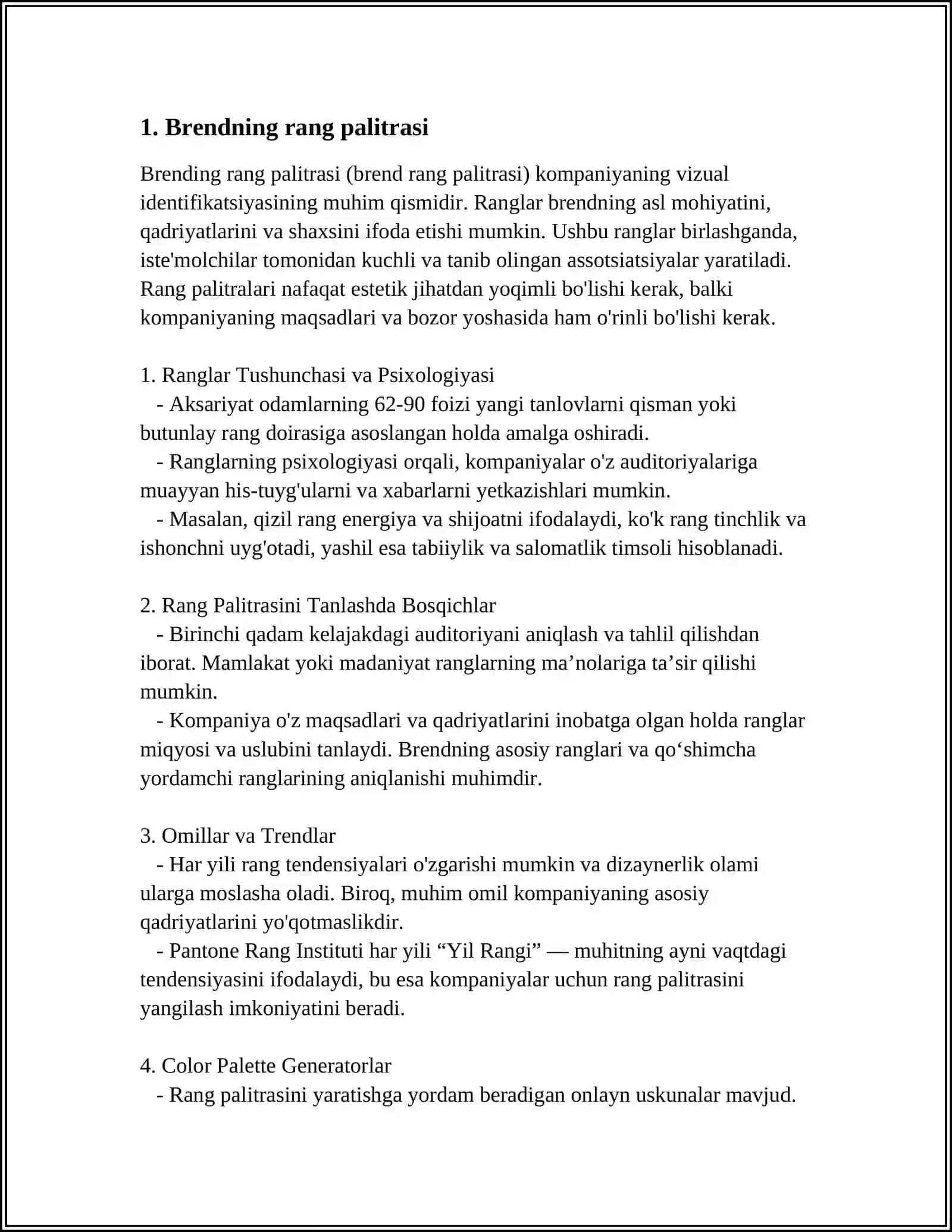 BREND UCHUN VIZUAL IDENTIFIKATSIYA YARATISH 3