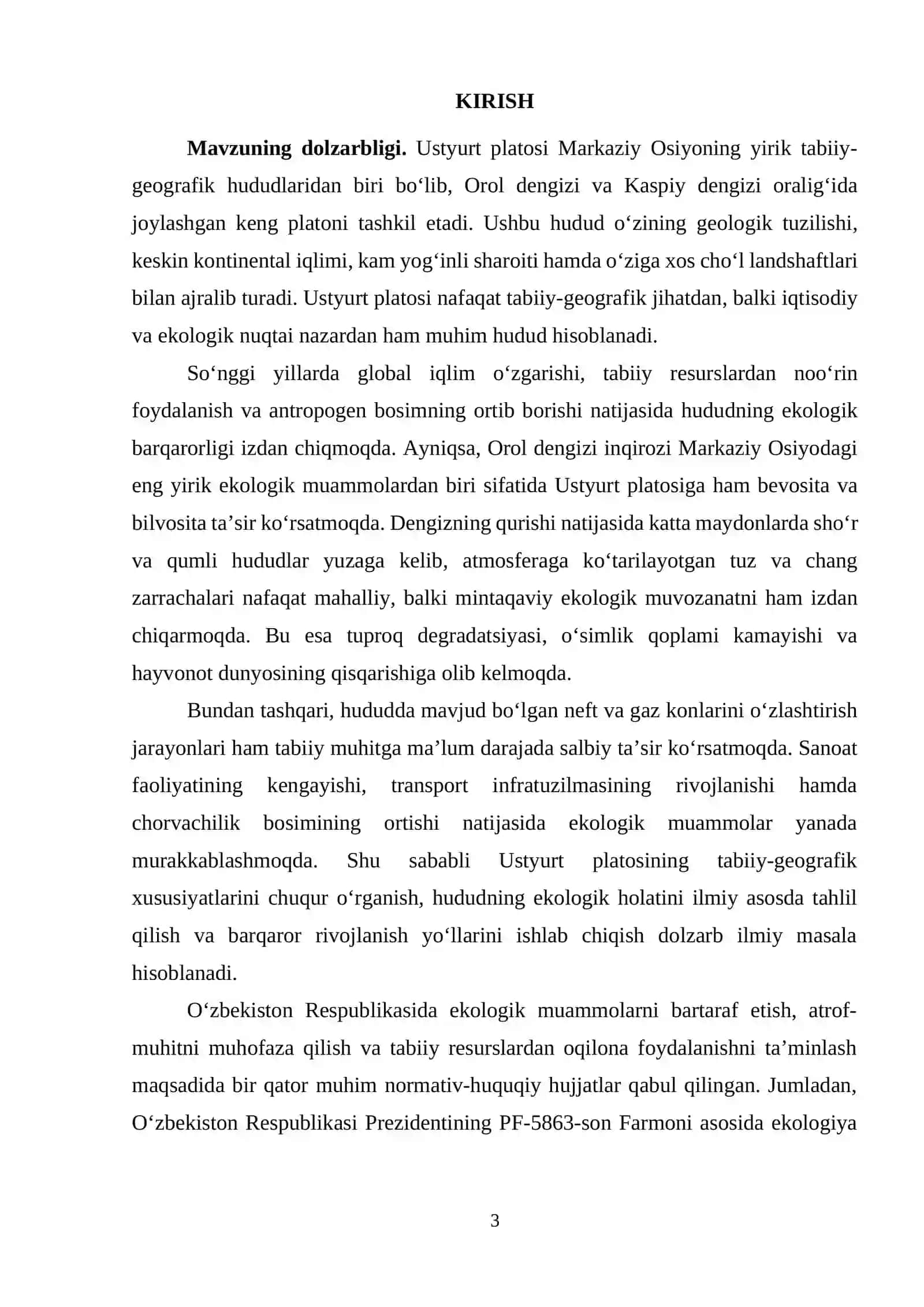 Ustyurt platosi umumiy tavsifi 3