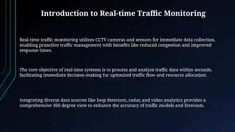 Real-time traffic monitoring using CCTV and sensors 3