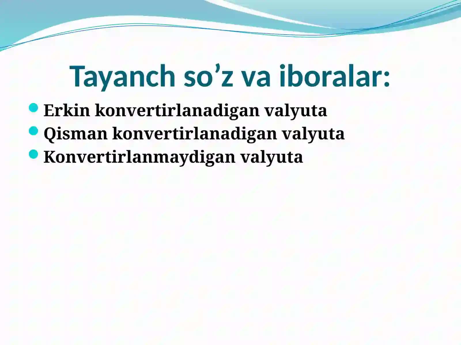 OCHIQ IQTISODIYOTDA VALYUTA KURSI SIYOSATI 3