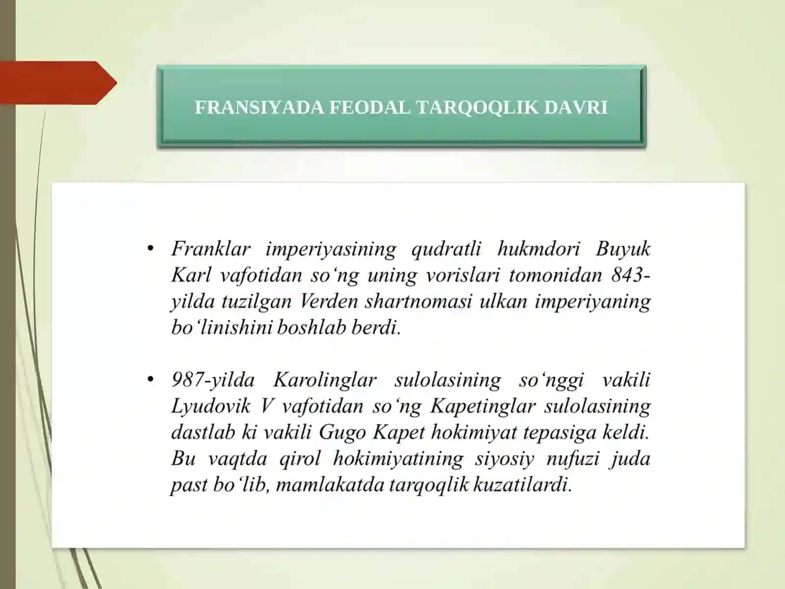 8-sinf Jahon tarixi. 1-mavzu. 3