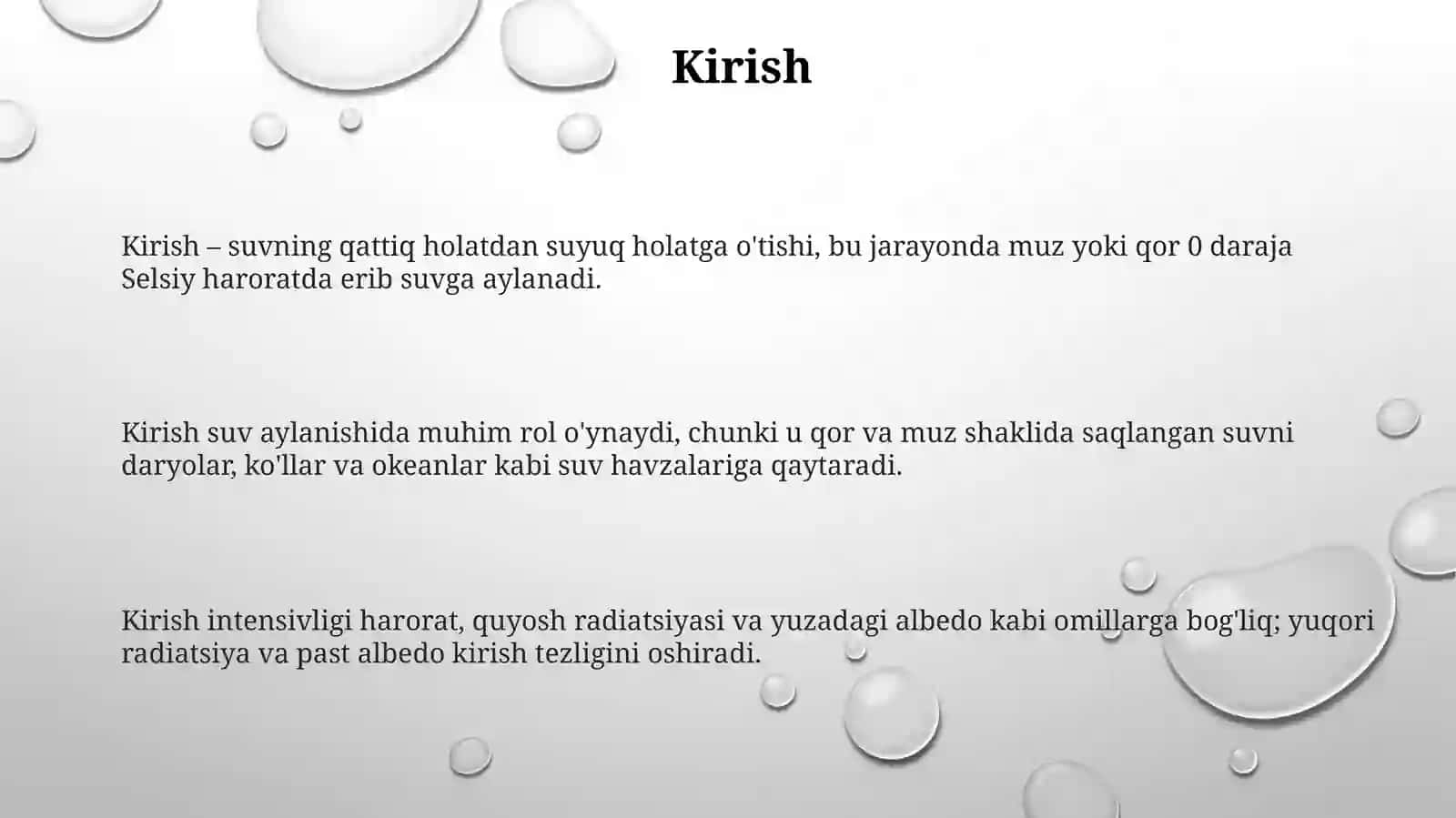 Tabiatda suvning aylanishi 3