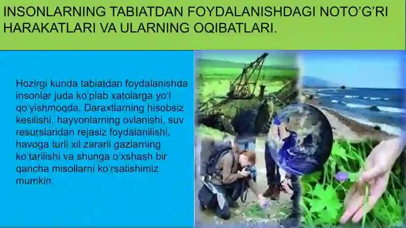 Taqdimot. Jamiyatning yer shari kelajagiga salbiy ta’siri. 3