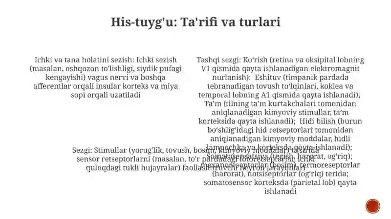 Sezgilar haqida umumiy tushuncha va nerv fiziologik asoslari 3