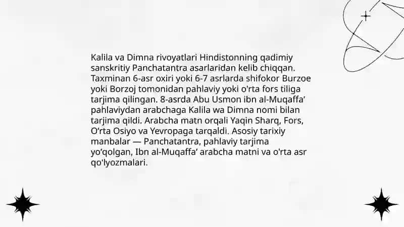 Kalila va Dimna rivoyatlari 3