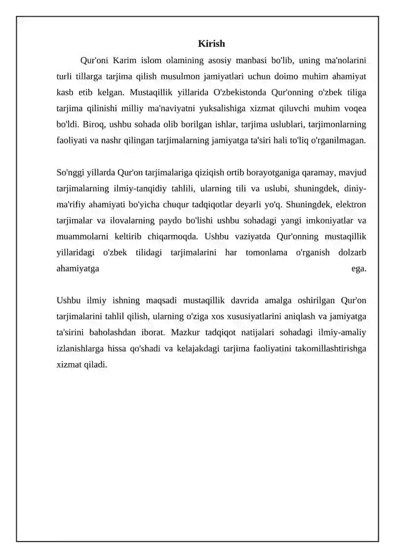 Qur'on tarjimalarining zarurati va ahamiyati 3