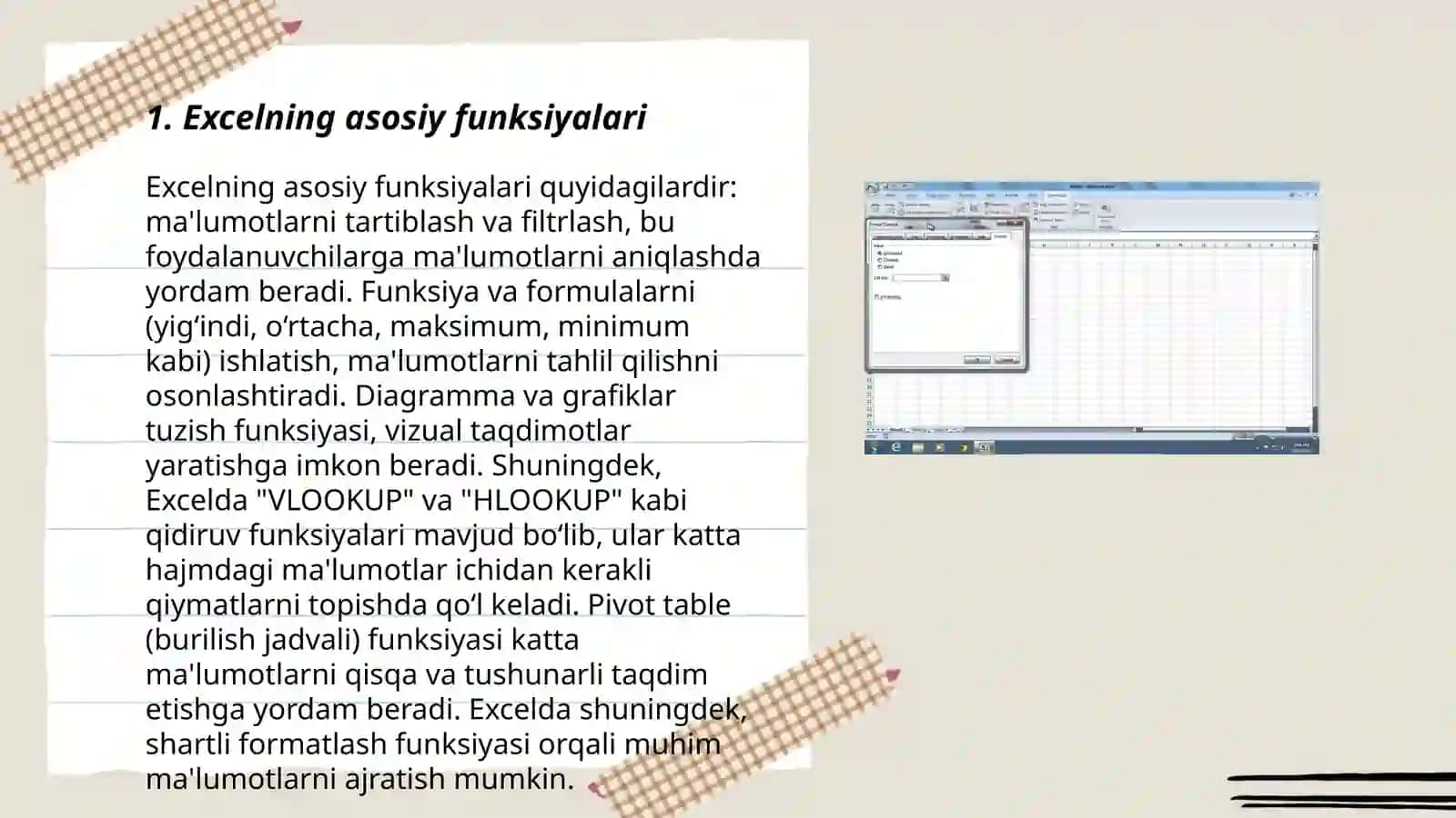 Excel yordamida lug‘at yaratish 3