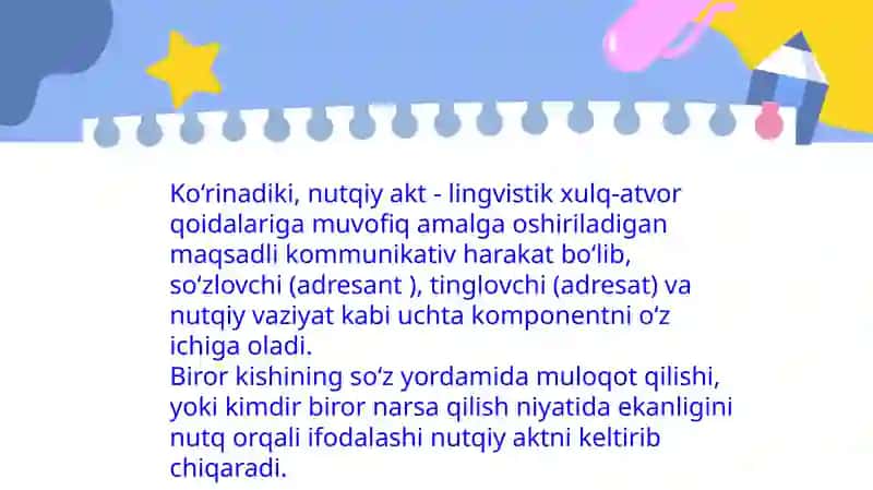 Yodgorova Charosning Til va Nutq Fanidan Tayyorlagan Taqdimoti 3