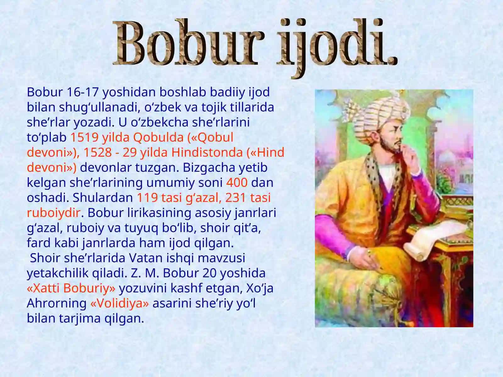 Z.M. Bobur shajarasi 3