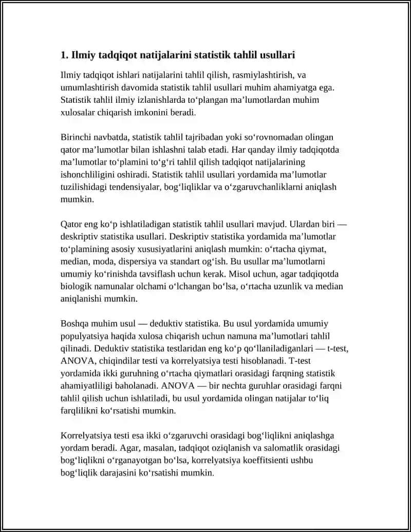 ILMIY TADQIQOT ISHLARI NATIJALARINI TAXLIL QILISH RASMIYLASHTIRISH UMUMLASHTIRISH 3
