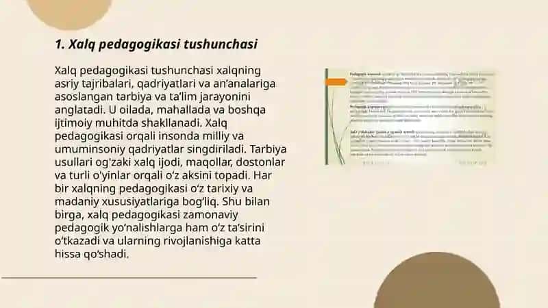 Xalq pedagogikasi - ilmiy pedagogikaning asosi 3