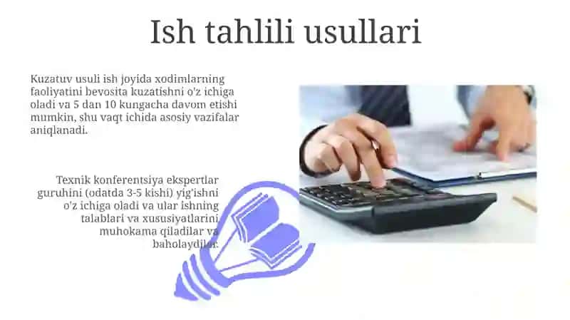 Ish o’rinlarini tahlil qilish va loyihalash yondashuvlari 3