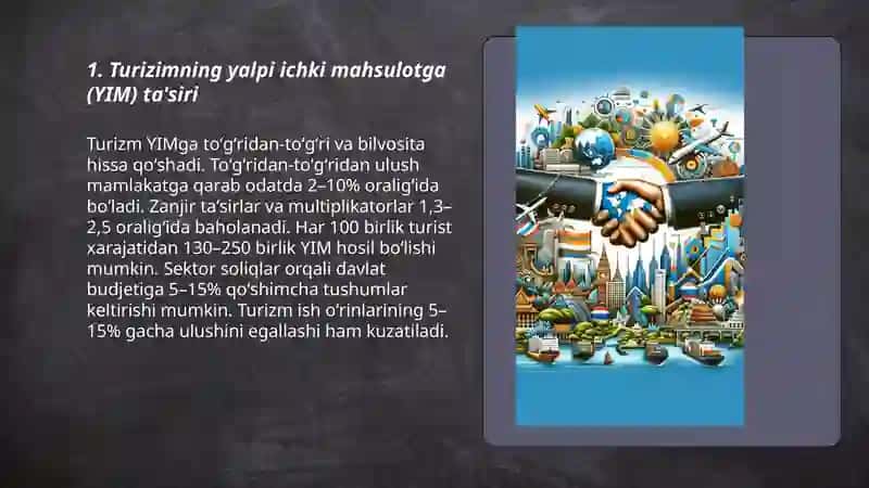 Turizimning iqtisodiyotga tasiri 3