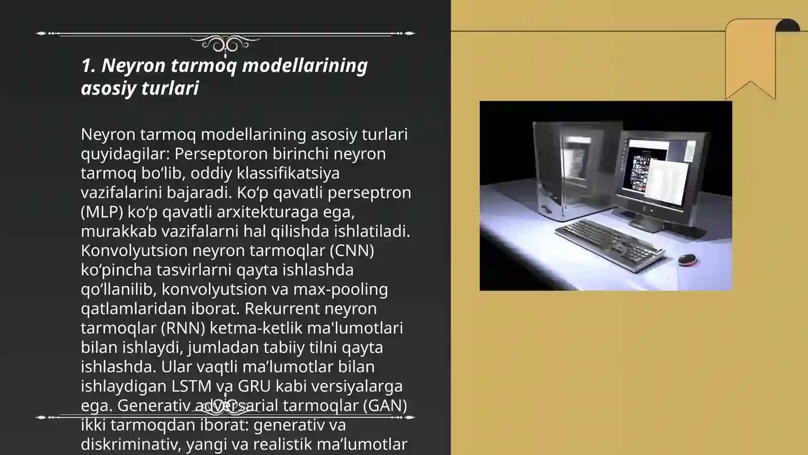 Neyrokompyuterlarni ishlash algoritmalari 3