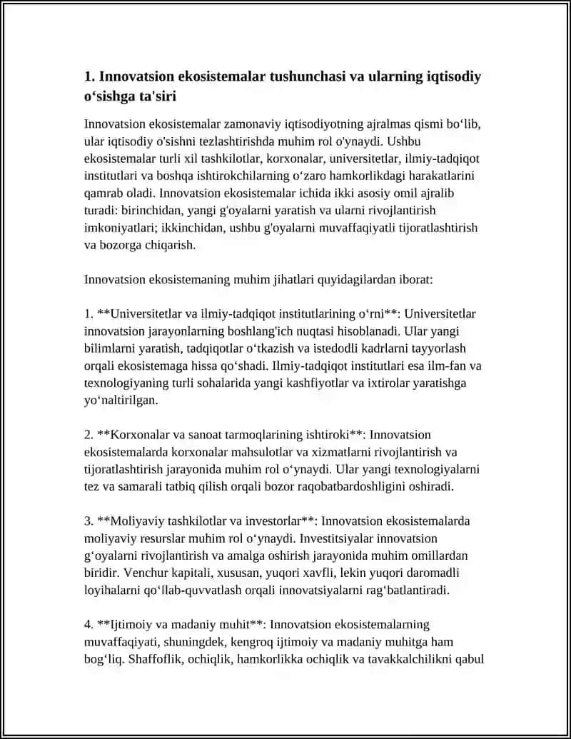 INNOVATSION EKOSISTEMALAR VA ULARNING ROLI 3