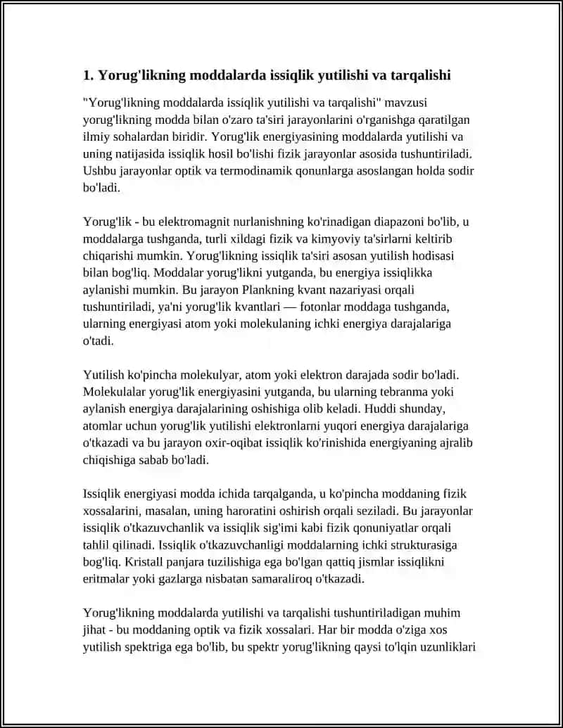 Yorug'likning issiqlik VA kimyoviy ta'siri 3