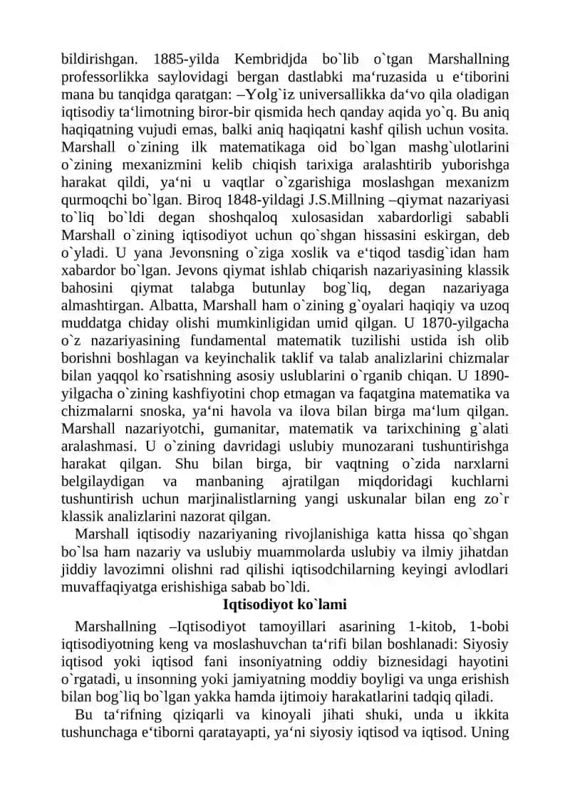 Neoklassik maktab iqtisodiy qarashlari 3