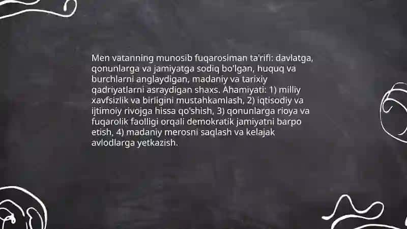 Men vatanning munosib fuqorosiman 3