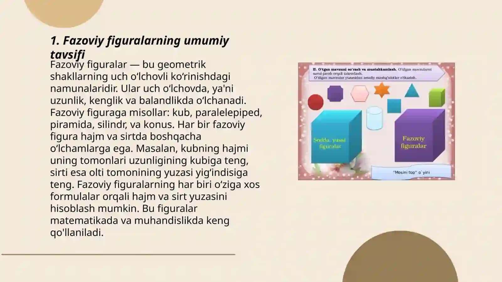 Fazoviy figuralarning tekislik bilan kesimlarini yasash 3