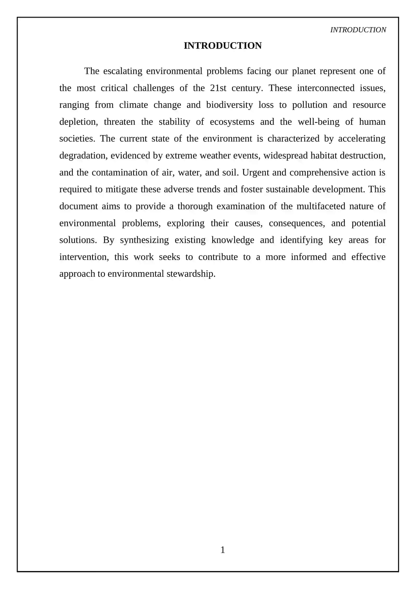 Environmental Problems 3