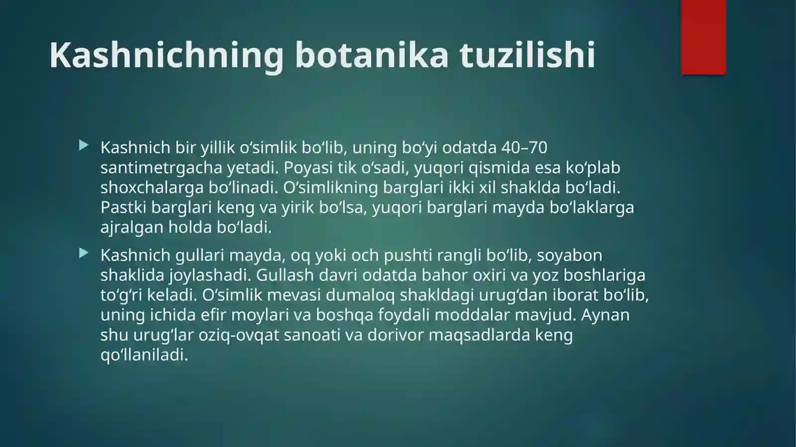 KASHNICH BIOLOGIYASI VA YETISHTIRISH TEXNOLOGIYASI 3