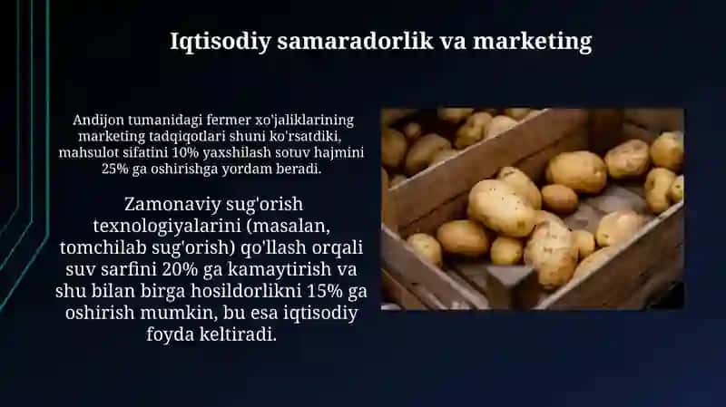 Kartoshka yetishtirish va tehnalogik xarita tuzish 3