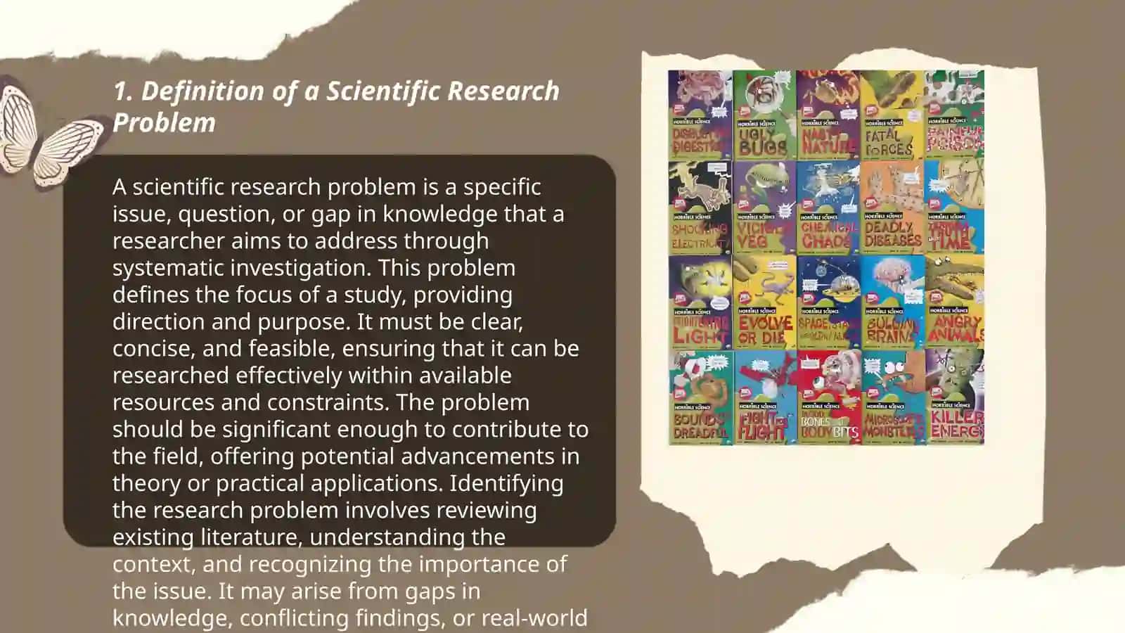 Components of scientific research problem 3