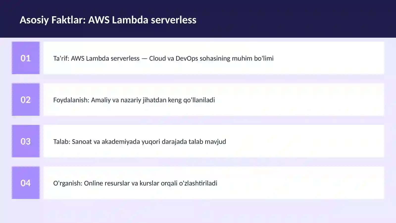 AWS Lambda serverless 3