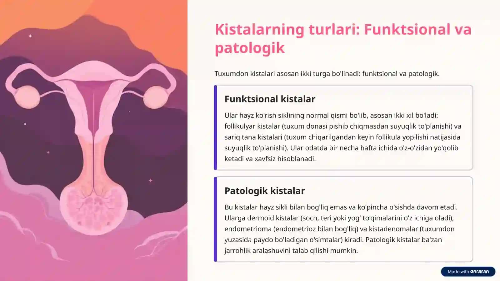 Tuxumdon kistalari 3