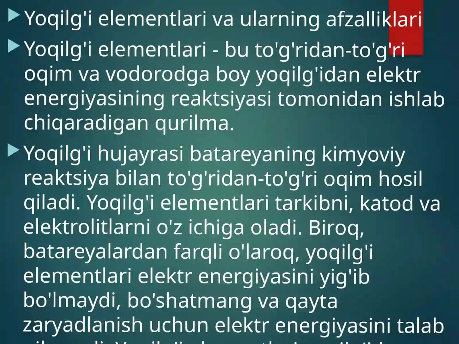 Yoqilgʻi elementlarining kimyo 3