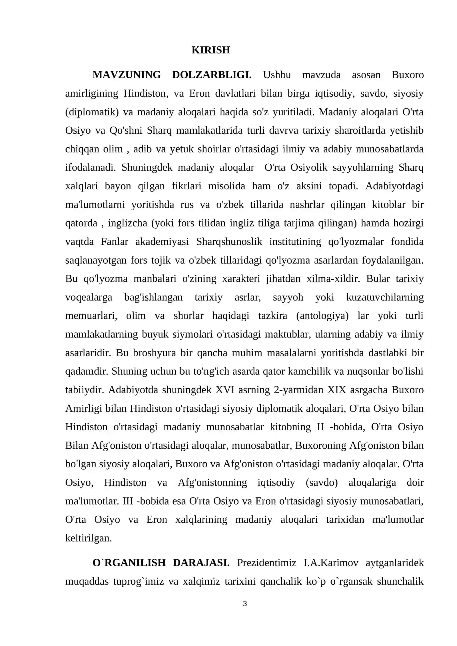 O’RTA OSIYO XONLIKLARINING, ERON, HINDISTON O’RTASIDAGI DIPLAMATIK MUNOSABATLAR 3
