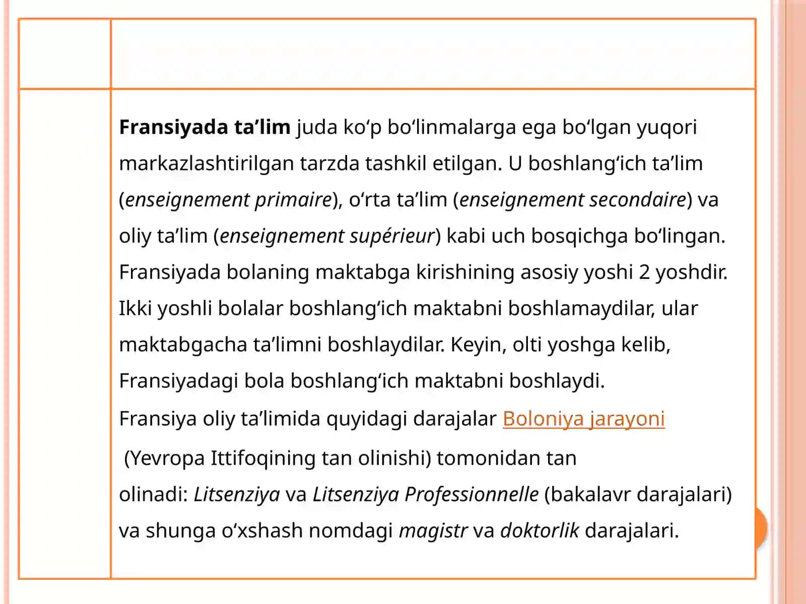 Fransiyata`limtizimining “Dualbosqichi”xususiyatlari 3