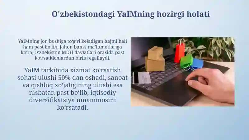 Yalpi milliy mahsulot va Oʻzbekistonda uni koʻpaytirish muammolari 3
