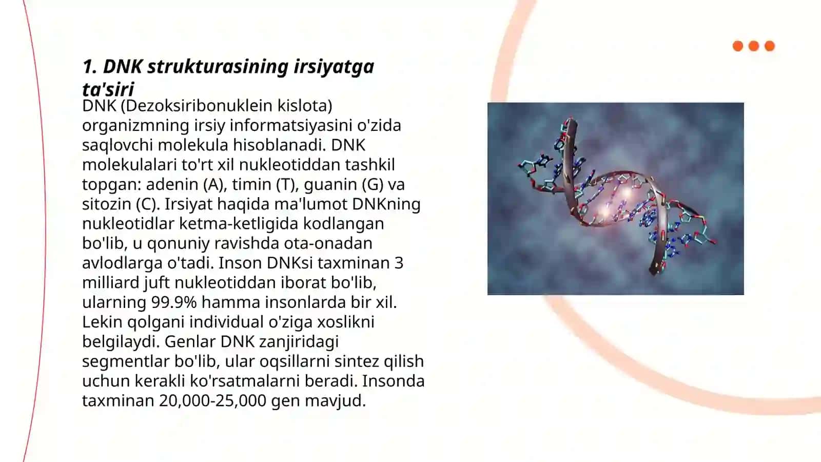 Irsiyatning molekulyar asoslari 3
