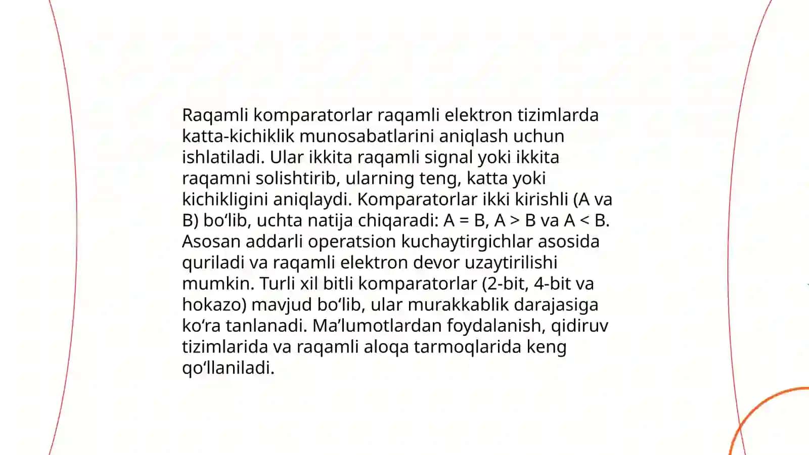 Raqamli komparatorlar 3
