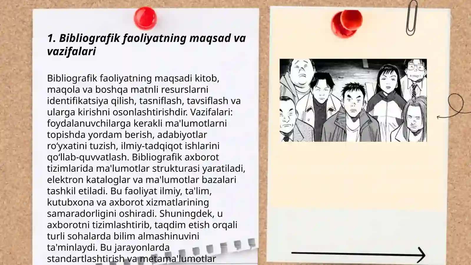 Axborot-kutubxona muassasalari bibliografik faoliyatning asosiy yònalishlari va iste'molchilari,ularning axborot extiyojlarini òrganish 3