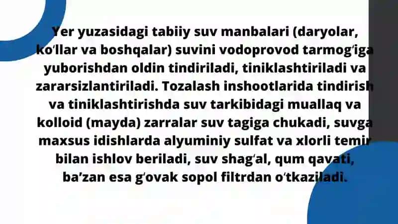 ICHIMLIK SUVINING SIFATINI YAXSHILASHDA ASOSIY USULLAR 3
