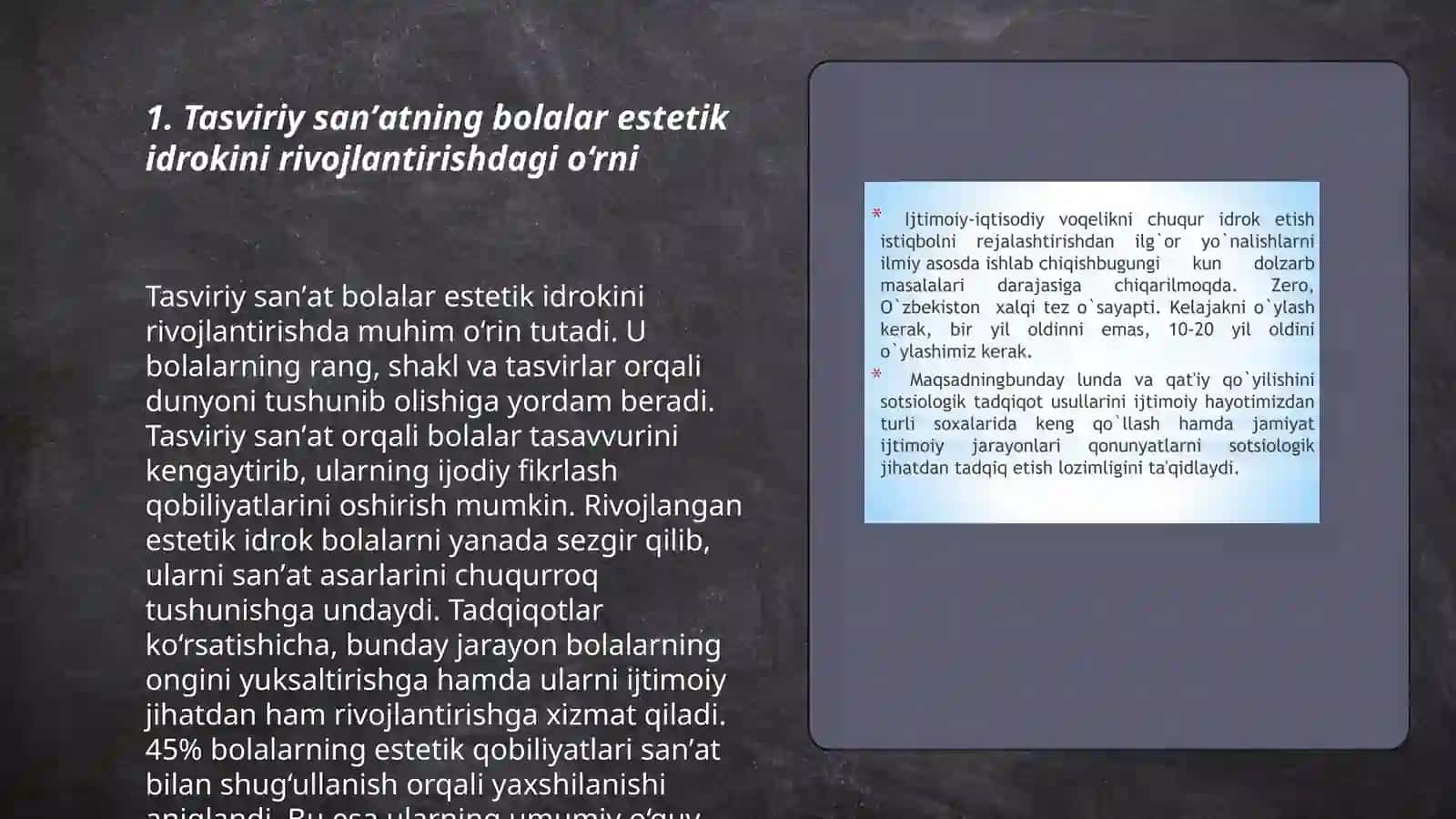 Bolalarni estetik idrok etishni shakllantirishda tasviriy sanʼatning ahamiyati 3